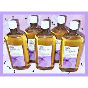 Bath & Body Works Aroma CALM Haven Lavender & Iris 10oz Body Wash Foam Bath x5